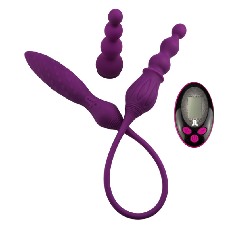 Вибратор для двоих Adrien Lastic AD-2X с пультом LRS Вибратор для двоих Adrien Lastic AD-2X с пультом LRS