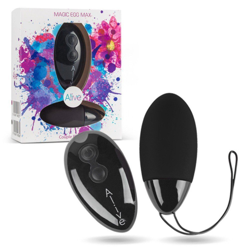 Виброяйцо Alive Magic Egg MAX Черное Виброяйцо Alive Magic Egg MAX Черное