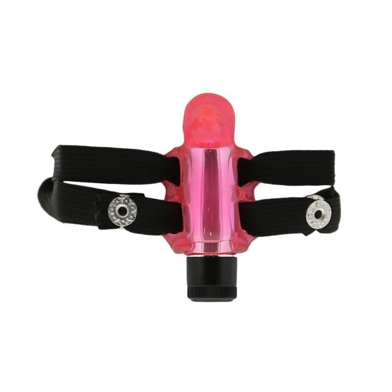 Бабочка Seven Creations Strap-On Bizzy Birdy Clear Hot Розовая