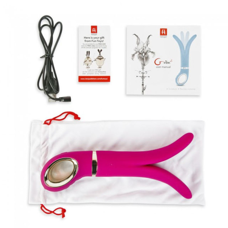 Анатомический вибромассажер Fun Toys GVibe 2 Sweet Фуксия Анатомический вибромассажер Fun Toys GVibe 2 Sweet Фуксия