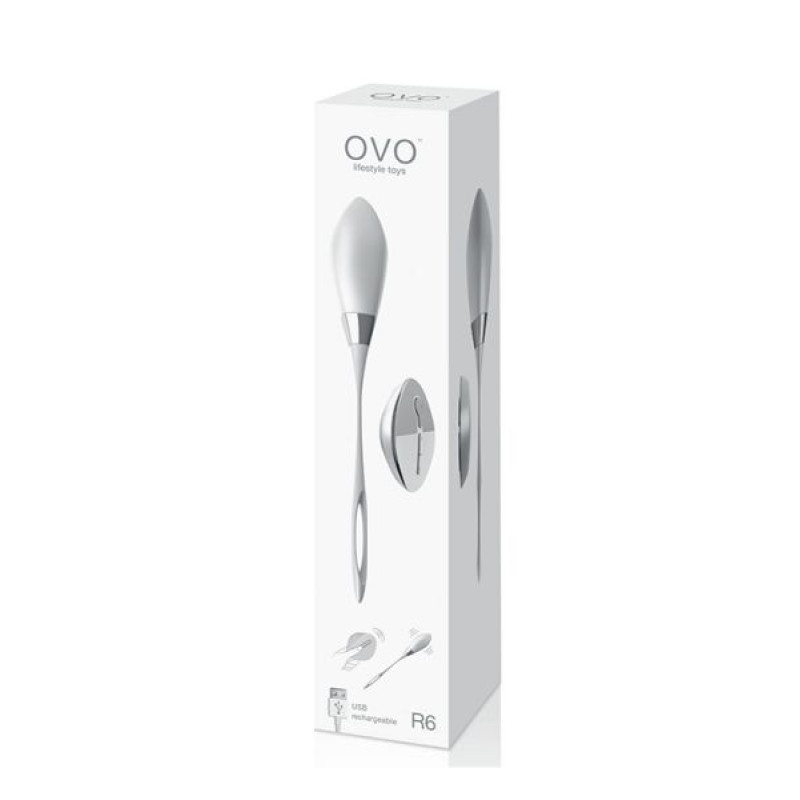 Виброяйцо OVO R6 Белое Виброяйцо OVO R6 Белое