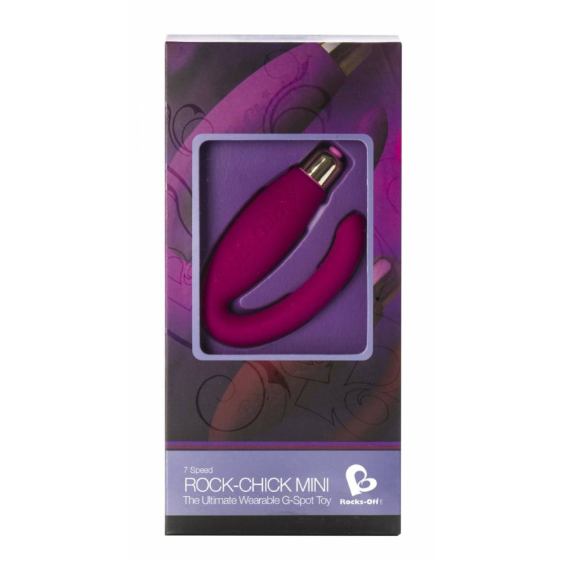 Стимулятор клитора и точки G Rocks Off Rock-Chick Mini Розовый Стимулятор клитора и точки G Rocks Off Rock-Chick Mini Розовый