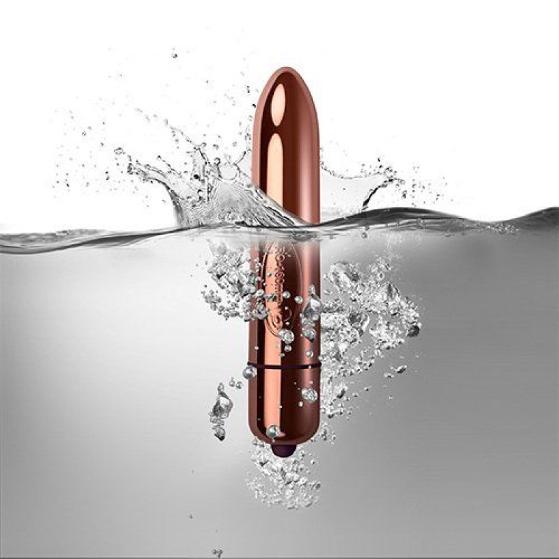 Вибратор Rocks Off RO-160 мм 10 Золотой Вибратор Rocks Off RO-160 мм 10 Золотой