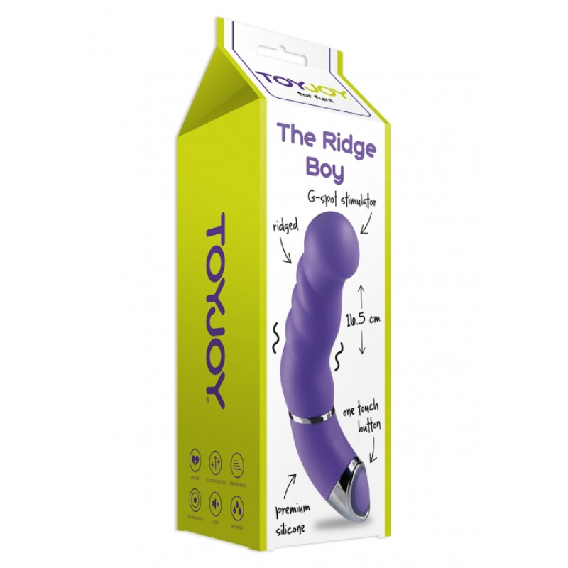 Вибратор Toy Joy The Ridge Boy 16,5х3,5 см Фиолетовый Вибратор Toy Joy The Ridge Boy 16,5х3,5 см Фиолетовый