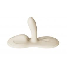 Sit-on-top смарт-вибратор Zalo – Flora Smart Vibrating Pad Ivory White, 9 моторов