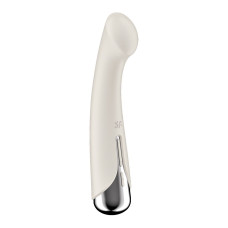 Вибратор с ротацией Satisfyer Spinning G-Spot 1 Beige, плоская площадка для стимуляции точки G