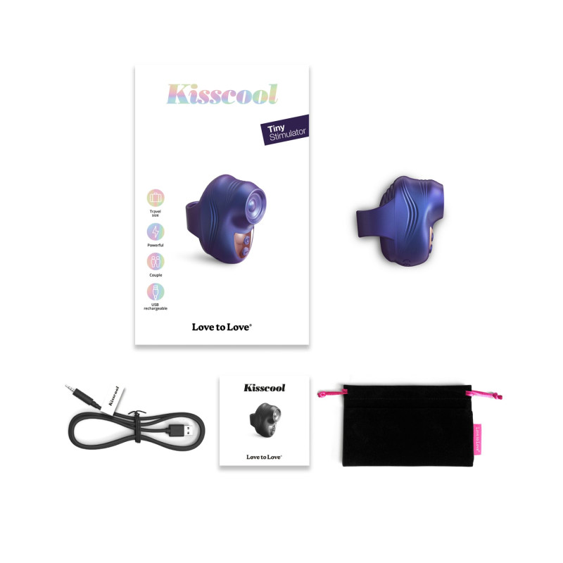 Вибратор на палец Love To Love KISSCOOL - IRIDESCENT INDIGO Вибратор на палец Love To Love KISSCOOL - IRIDESCENT INDIGO