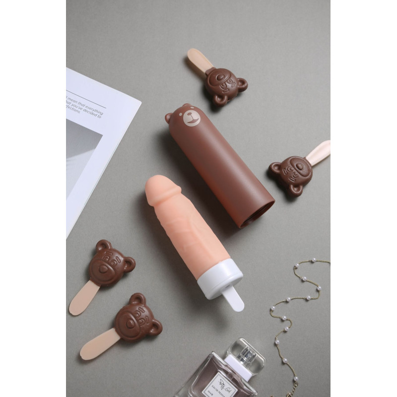 Вибратор KisToy Mr.Ted реалистичный вибратор под видом мороженого