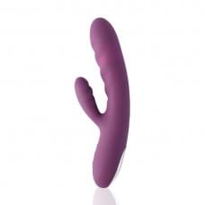 Вибратор-кролик Svakom Avery Lilac со движущимся стволом движение вперед-назад