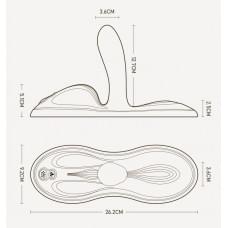 Sit-on-top смарт-вибратор Zalo – Flora Smart Vibrating Pad Ivory White, 9 моторов