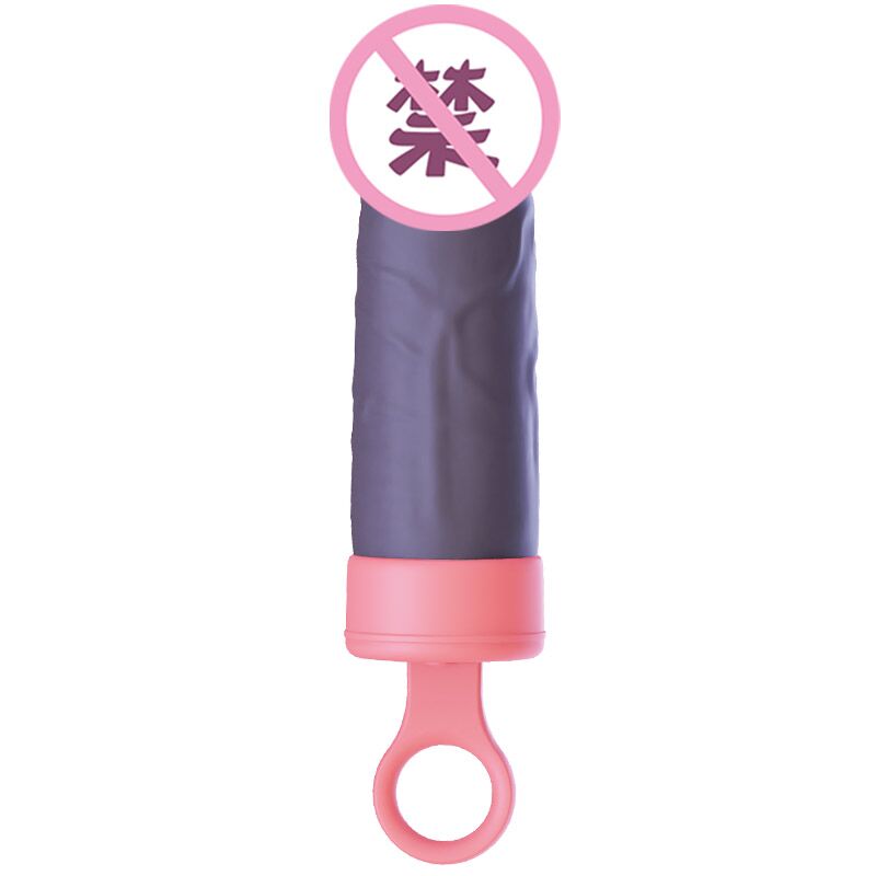 Вібратор CuteVibe Teddy Pink (Black Dildo), реалістичний вібратор під виглядом морозива Вібратор CuteVibe Teddy Pink (Black Dildo), реалістичний вібратор під виглядом морозива
