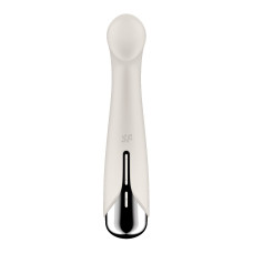 Вибратор с ротацией Satisfyer Spinning G-Spot 1 Beige, плоская площадка для стимуляции точки G