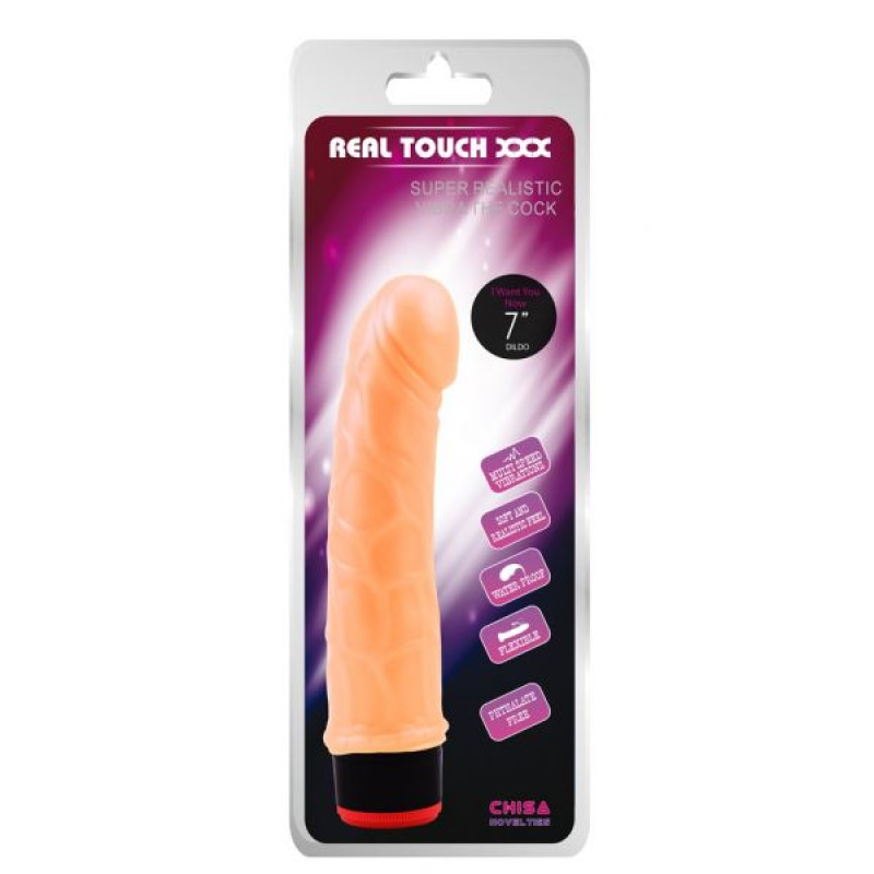 Вибромассажер Chisa 7 Vibe Cock Телесный Вибромассажер Chisa 7 Vibe Cock Телесный