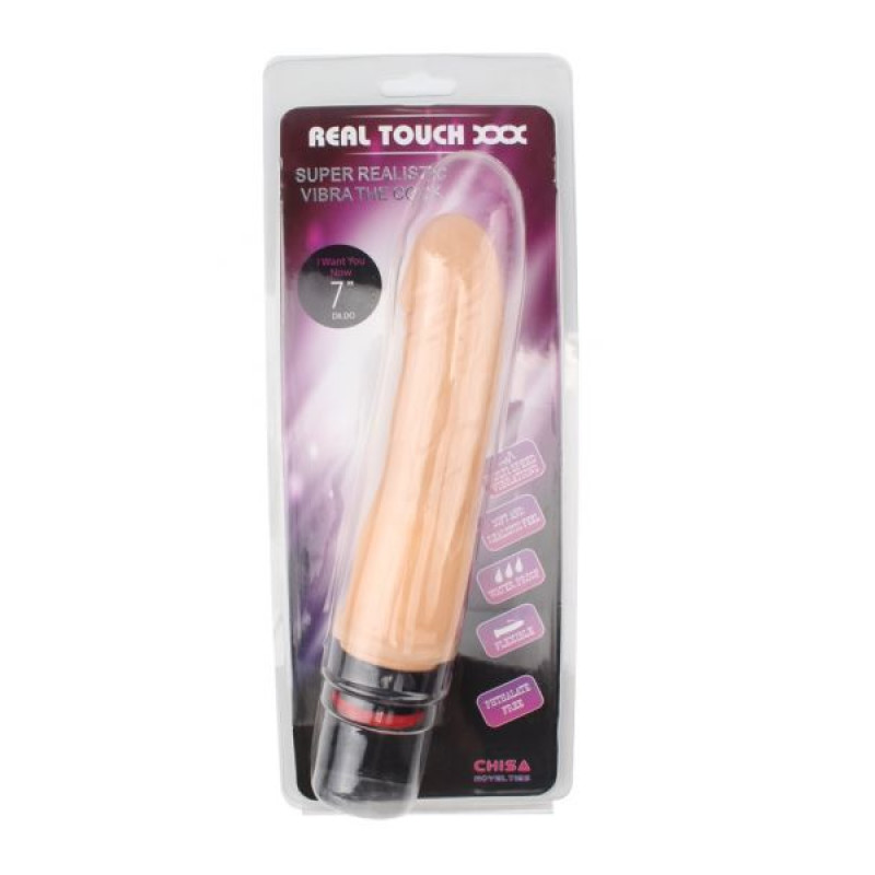 Вибромассажер Chisa 7 Vibe Cock Телесный Вибромассажер Chisa 7 Vibe Cock Телесный