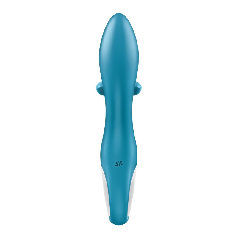 Вібратор-кролик із потрійним відростком Satisfyer Embrace me Turquoise, 2 мотори, діаметр 3,6 см Вібратор-кролик із потрійним відростком Satisfyer Embrace me Turquoise, 2 мотори, діаметр 3,6 см