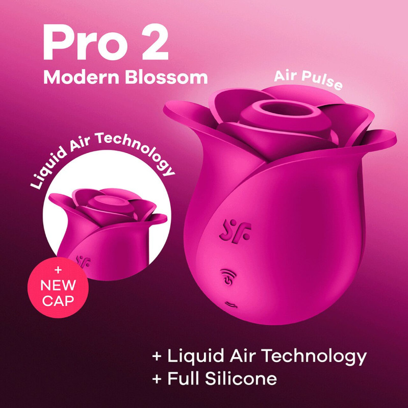Вакуумный клиторальный стимулятор Satisfyer Pro 2 Modern Blossom, технология Liquid Air Вакуумный клиторальный стимулятор Satisfyer Pro 2 Modern Blossom, технология Liquid Air