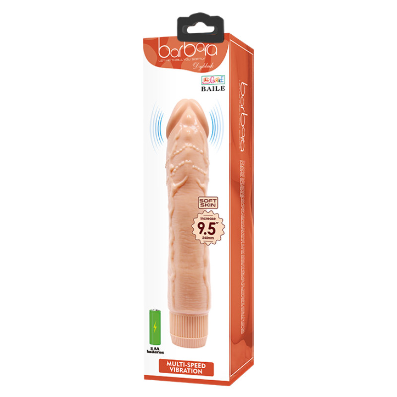 Вибратор LyBaile Barbara Dybbuk Flesh, 24 см Вибратор LyBaile Barbara Dybbuk Flesh, 24 см