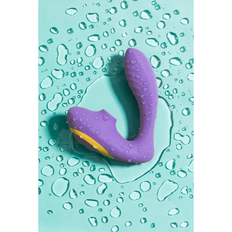 Вакуумный вибратор Romp Reverb Lilac, вагинально-клиторальный Вакуумный вибратор Romp Reverb Lilac, вагинально-клиторальный