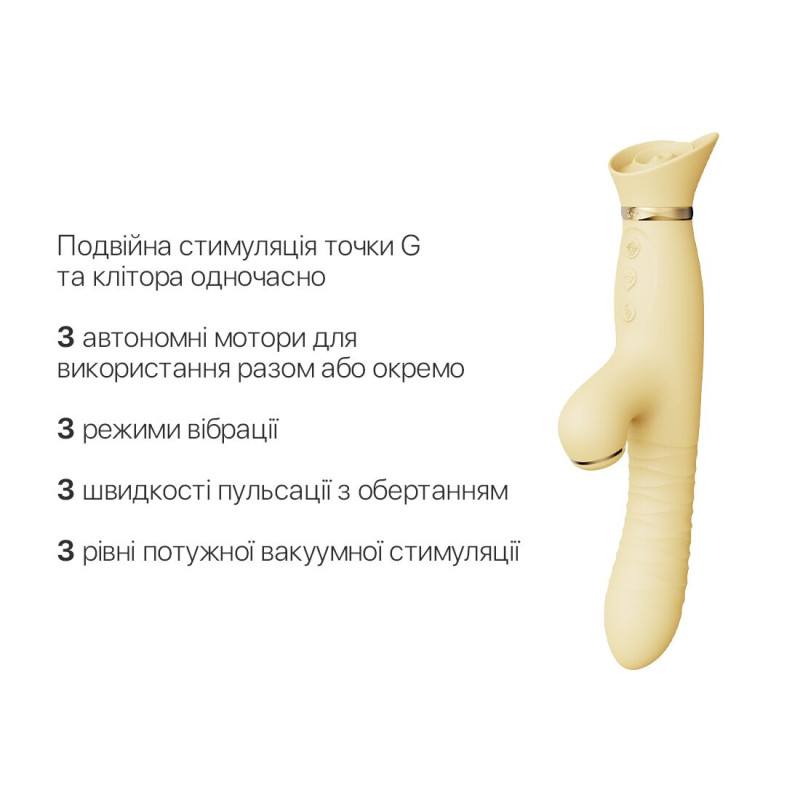 Пульсатор-вибратор с вакуумной стимуляцией клитора Zalo - ROSE Thruster Lemon Yellow Пульсатор-вибратор с вакуумной стимуляцией клитора Zalo - ROSE Thruster Lemon Yellow