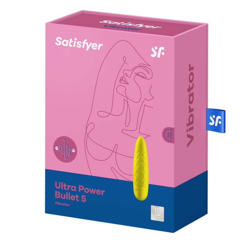 Мінівібратор Satisfyer Ultra Power Bullet 5 Жовтий Мінівібратор Satisfyer Ultra Power Bullet 5 Жовтий