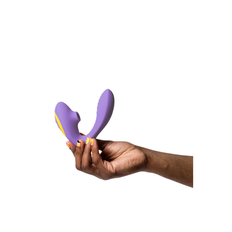 Вакуумный вибратор Romp Reverb Lilac, вагинально-клиторальный Вакуумный вибратор Romp Reverb Lilac, вагинально-клиторальный