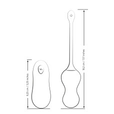 Виброейте для точки G с пультом управления Romp Cello Light Teal, водонепроницаемое