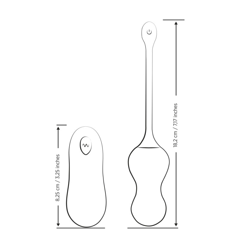 Виброейте для точки G с пультом управления Romp Cello Light Teal, водонепроницаемое