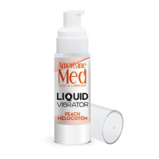 Лубрикант с эффектом вибрации Amoreane Med Liquid Vibrator Peach 30 мл