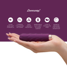 Віброкуль So Divine Lovesexy зі знімною текстурованою насадкою