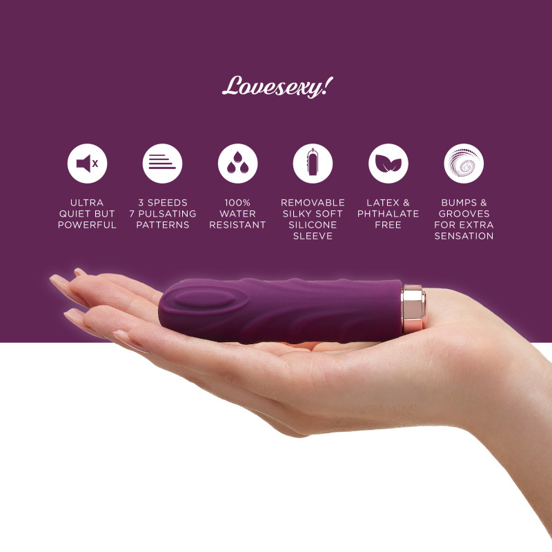 Віброкуль So Divine Lovesexy зі знімною текстурованою насадкою Віброкуль So Divine Lovesexy зі знімною текстурованою насадкою