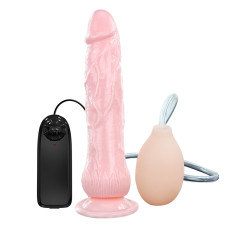 Вибратор LyBaile Lifelike Dong, Squirt like real man Телесный