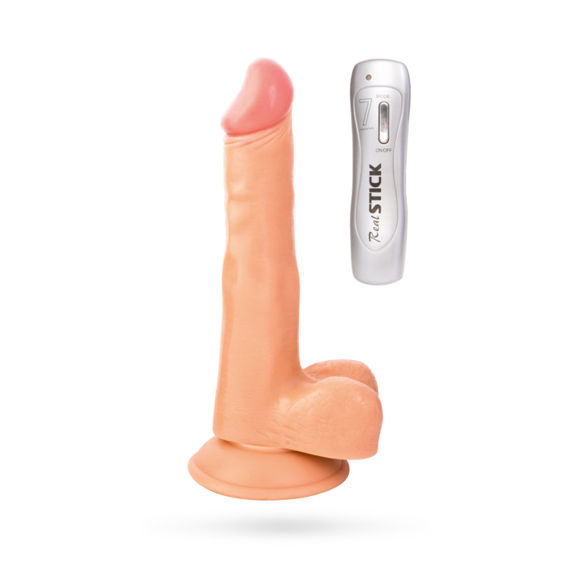 Реалістичний вібратор Toyfa RealStick Nude Vibrator 581004 Реалістичний вібратор Toyfa RealStick Nude Vibrator 581004