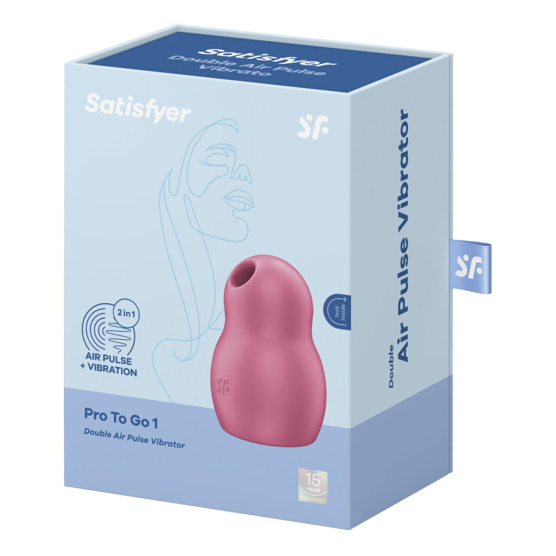 Вакуумный стимулятор Satisfyer Pro To Go 1 Red Вакуумный стимулятор Satisfyer Pro To Go 1 Red