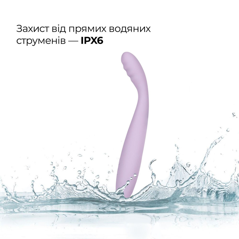 Тонкий смарт-вібратор точки G Svakom Cici 2 Lilac, підігрів до 38 °C Тонкий смарт-вібратор точки G Svakom Cici 2 Lilac, підігрів до 38 °C