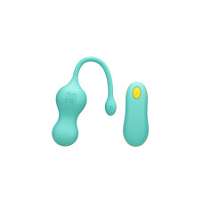 Виброейте для точки G с пультом управления Romp Cello Light Teal, водонепроницаемое