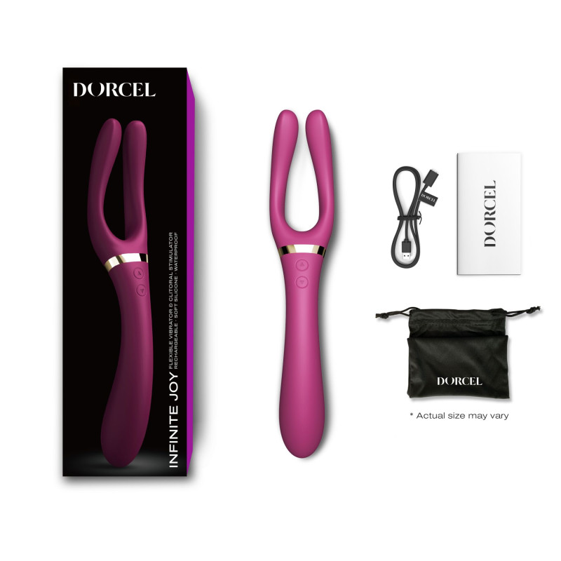 Вибратор-стимулятор Dorcel INFINITE JOY PLUM, многофункциональный, унисекс Вибратор-стимулятор Dorcel INFINITE JOY PLUM, многофункциональный, унисекс