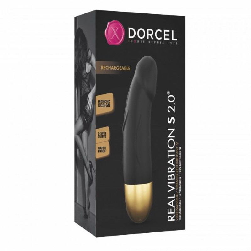 Вибратор Marc Dorcel Real Vibration S 2.0 Золотой Вибратор Marc Dorcel Real Vibration S 2.0 Золотой