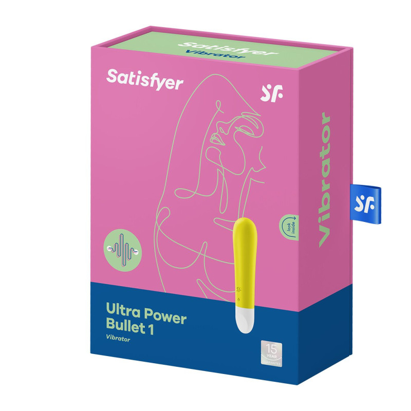 Вибропуля перезаряжаемая Ultra Power Bullet 1 Yellow Вибропуля перезаряжаемая Ultra Power Bullet 1 Yellow