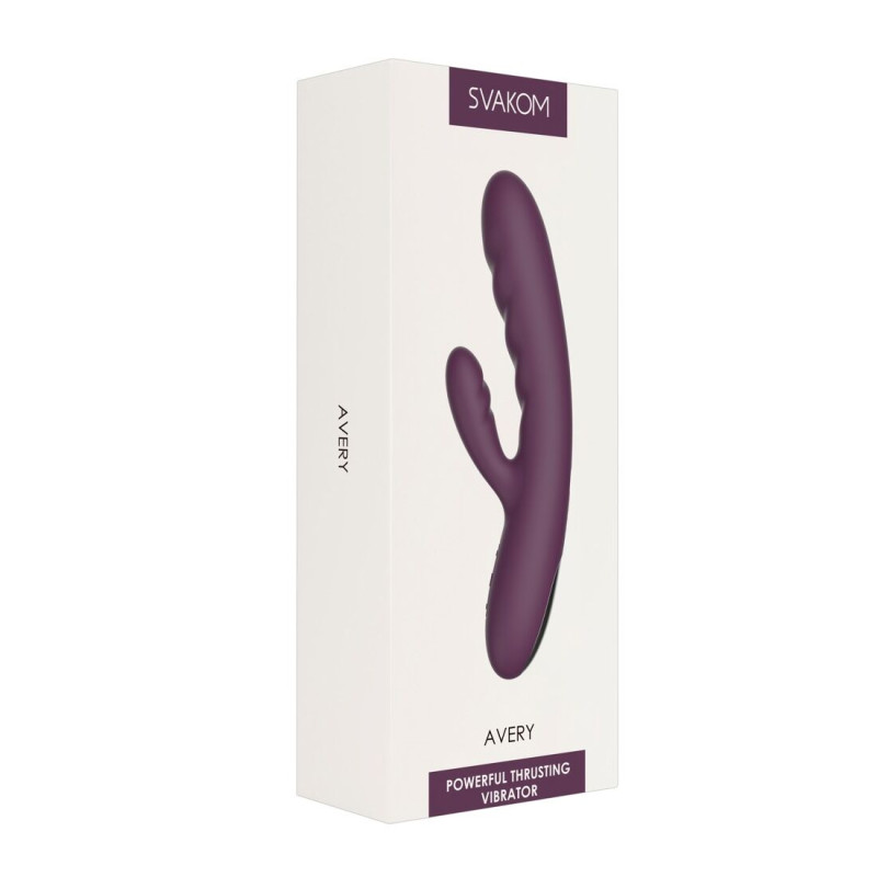 Вибратор-кролик Svakom Avery Lilac со движущимся стволом движение вперед-назад Вибратор-кролик Svakom Avery Lilac со движущимся стволом движение вперед-назад