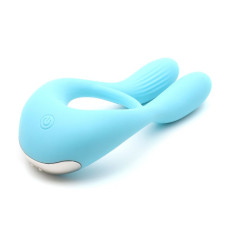 Вибратор для пар KisToy Martin Голубой