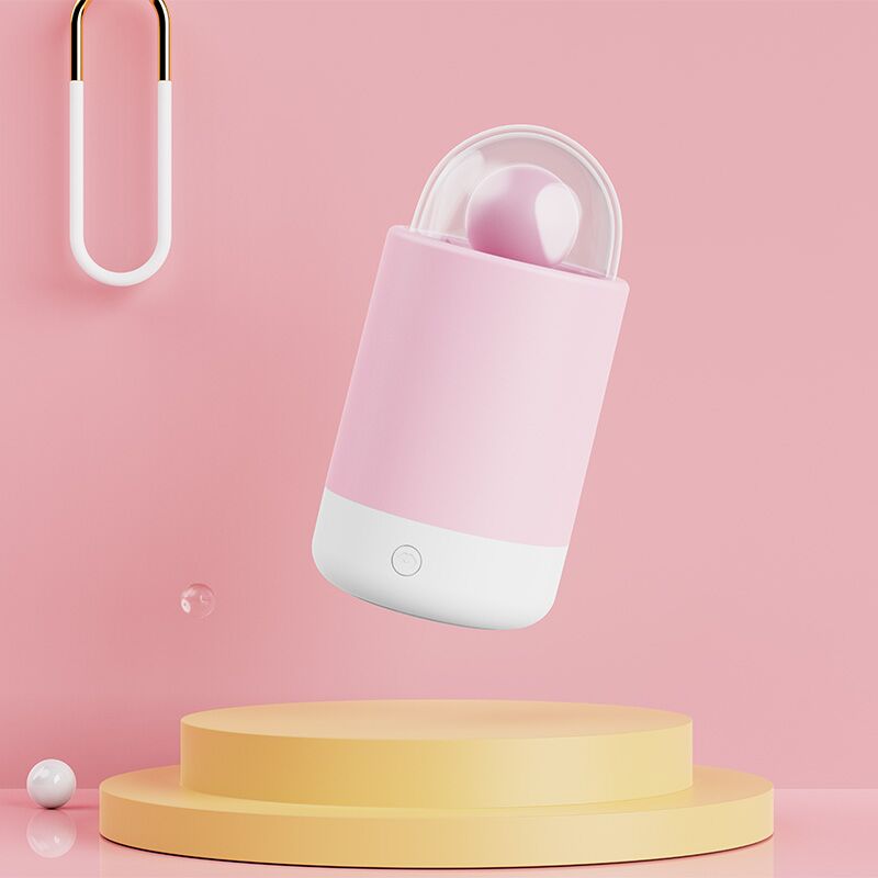 Вібратор-цукерка на паличці KISTOY Pink Pop, зарядний кейс-нічник, 10 режимів вібрації