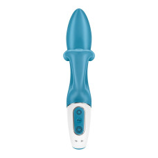 Вибратор-кролик с тройным отростком Satisfyer Embrace me Turquoise, 2 мотора, диаметр 3,6 см