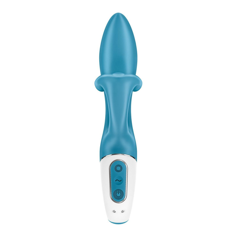 Вібратор-кролик із потрійним відростком Satisfyer Embrace me Turquoise, 2 мотори, діаметр 3,6 см Вібратор-кролик із потрійним відростком Satisfyer Embrace me Turquoise, 2 мотори, діаметр 3,6 см