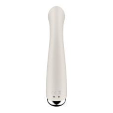 Вибратор с ротацией Satisfyer Spinning G-Spot 1 Beige, плоская площадка для стимуляции точки G