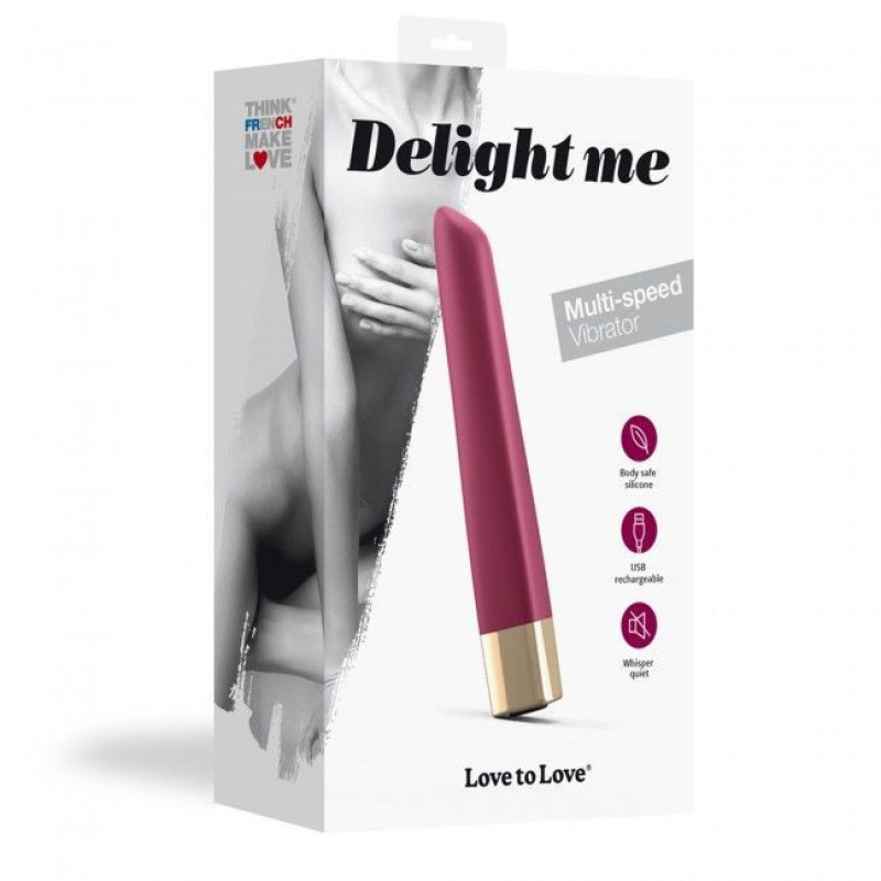 Мощный минивибратор Love To Love Delight Me Бордовый Мощный минивибратор Love To Love Delight Me Бордовый