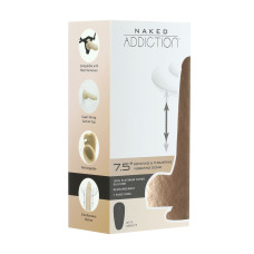 Фаллоимитатор с ротацией и пульсацией Naked ADDICTION The Freak 7,5 Rotating & Thrusting Vibrating