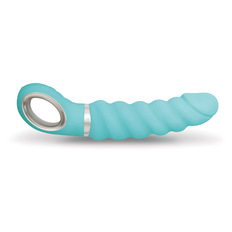 Анатомічний вібромасажер Fun Toys Gjack2 Tiffany Бірюзовий Анатомічний вібромасажер Fun Toys Gjack2 Tiffany Бірюзовий