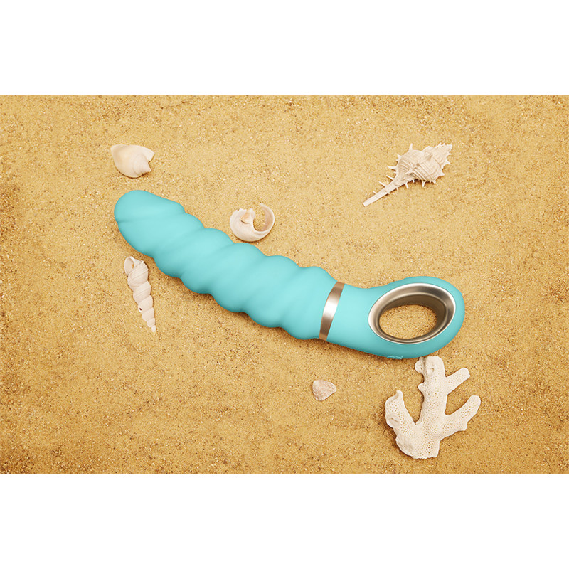 Анатомічний вібромасажер Fun Toys Gjack2 Tiffany Бірюзовий Анатомічний вібромасажер Fun Toys Gjack2 Tiffany Бірюзовий