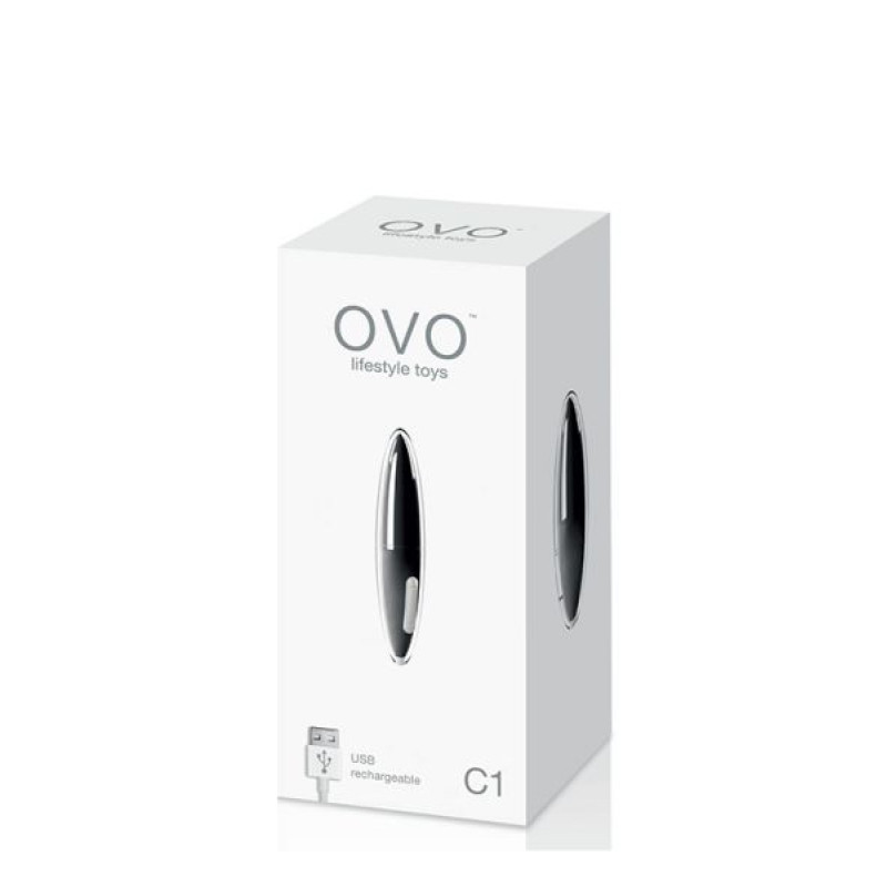 Мини вибромассажер OVO C1 Черный Мини вибромассажер OVO C1 Черный