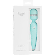 Роскошный вибромассажер PILLOW TALK Cheeky с кристаллом Сваровски Бирюзовый